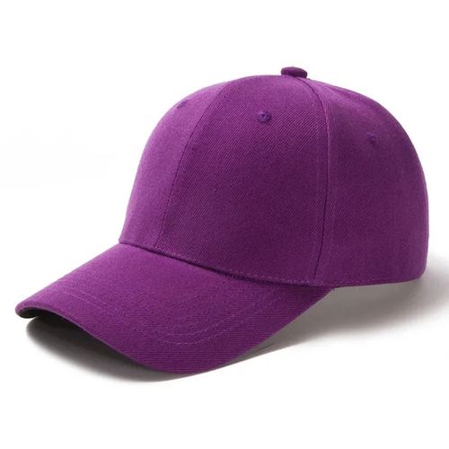 Casquette De Baseball En Sergé Solide Pour Homme Et Femme,6 Panneaux,Chapeau D'été,Bord Incurvé,Réglable,Rouge,Blanc,Violet,Gris,Noir,03