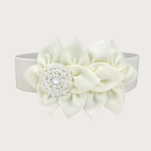 Ceinture Élastique À Grande Fleur Pour Femmes Et Filles,Corset Solide,Cummerbands À Large Environnement,Ceinture De Ceinture Commandée,Robe Décorative