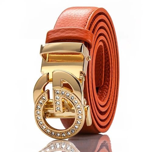 Bahongun-Ceinture En Cuir Véritable Pour Femme,Style,Marque De Luxe,Pour Jean,Business,Loisirs,Métal