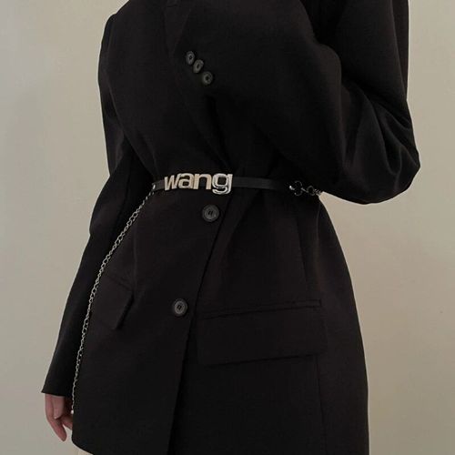 Ceinture De Taille En Métal Rouge Pour Femme Avec Lettre Avancée,Décoration Avec Jupe,Accessoires De Réseau,2023