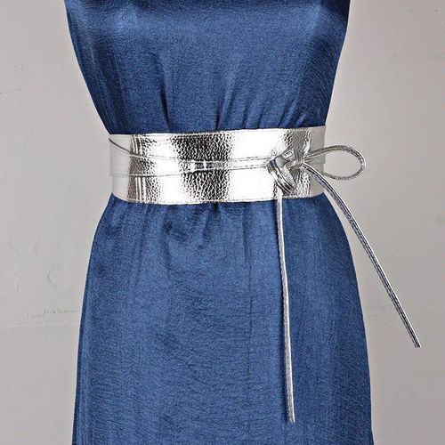 Ceinture À Lacets Avec N?ud Papillon Pour Femme,Ceinture Dorée Et Argentée,Ceinture De Dersynchronisation,Environnement De Créateur,2023