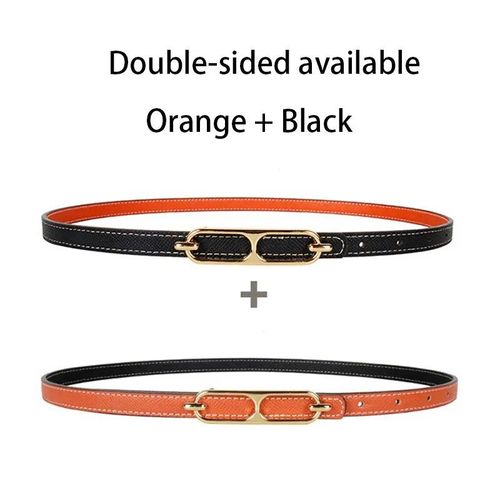 Ceinture Fine Double Face Pour Femme,Simple Et Polyvalente,Décoration D'été Pour Robe Et Chemise De Costume,Disponible