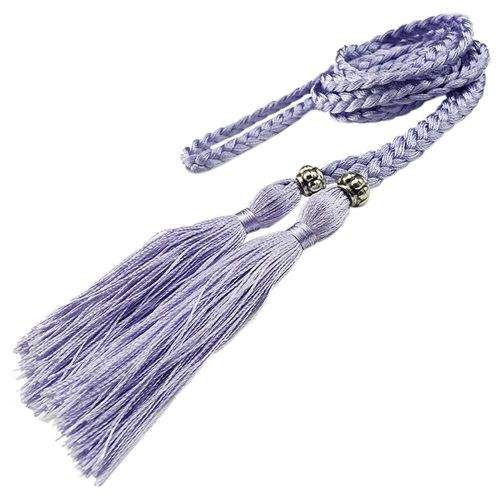 Ceinture À Pampilles Tressée Chinoise Pour Femme,Manteau De Robe,Style Bohémien Coloré,Ceinture De Taille Fine,Accessoires