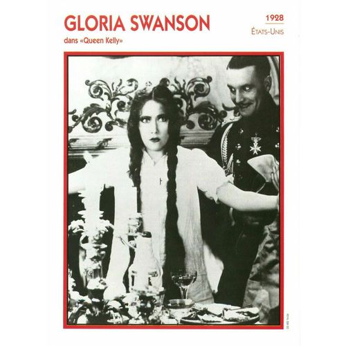 Fiche Portrait De Star Gloria Swanson