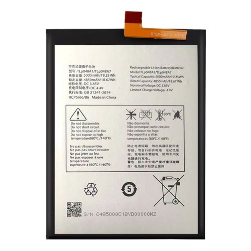 Batterie interne pour TCL 40R 5000mAh TLP048A7 Blanc