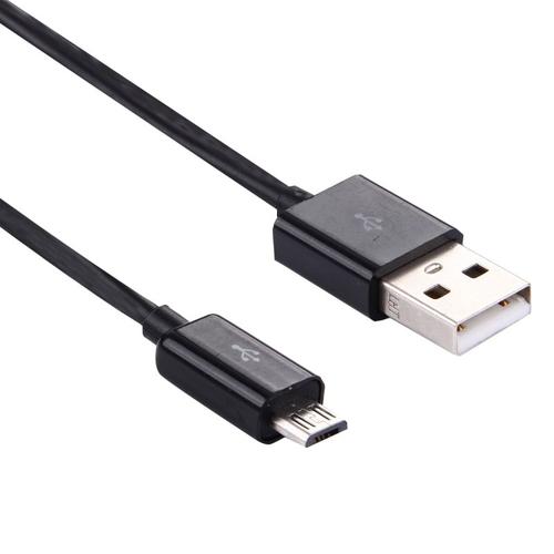 Câble noir pour Nokia, Sony, Samsung, LG, BlackBerry, HTC, Amazon Kindle 3m Micro USB Port USB Data Cable,