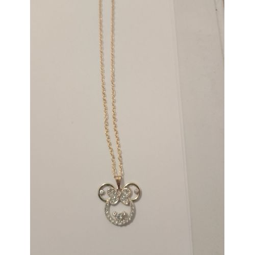 Collier Pendentif Minnie Disney Strass