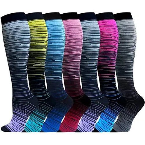 Bas De Football À Compression Athlétique,Plusieurs Paires,Chaussettes Pour Hommes Et Femmes,Pour Oedème,Diabète,Varices