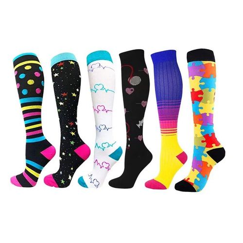 Chaussettes De Compression,30 Mmhg,Bas De Sport Unisexes Pour Hommes,Football,Course En Plein Air,Marathon,Longues Pressions