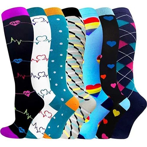 Chaussettes De Compression Pour Hommes,Bas De Sport En Plein Air,Marathon,Pour Athlétisme