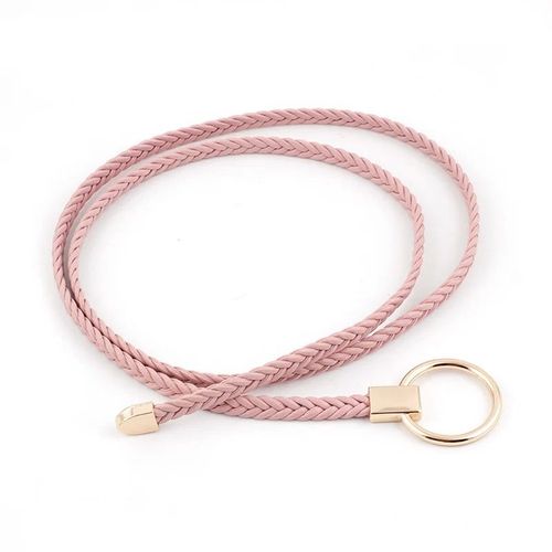 Ceinture En Cuir Tressé Fin Pour Femmes,Ceinture À Cordes Pour Robes,Or,Joint Torique,Blanc,Noir,Rouge,Environnement Pour Dames,2020