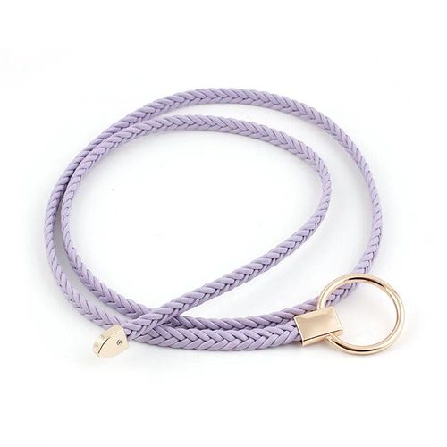 Ceinture En Cuir Tressé Fin Pour Femmes,Ceinture À Cordes Pour Robes,Or,Joint Torique,Blanc,Noir,Rouge,Environnement Pour Dames,2020