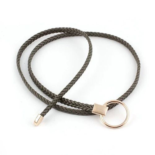 Ceinture En Cuir Tressé Fin Pour Femmes,Ceinture À Cordes Pour Robes,Or,Joint Torique,Blanc,Noir,Rouge,Environnement Pour Dames,2020