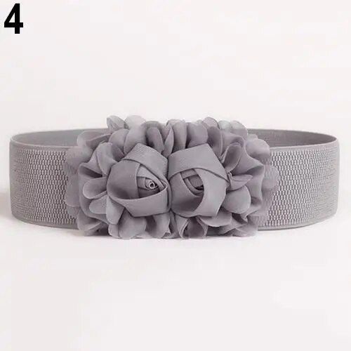 Ceinture Élastique Large Pour Femmes Et Filles,Ceintures De Ceinture Pour Femmes,Large Commande,Document Solide,Fleur,2020