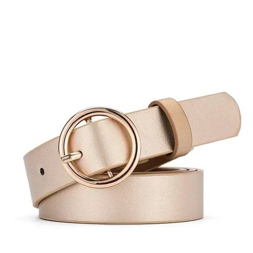 Ceinture En Cuir Véritable Pour Femme,Ceinture À Épingle,Ceinture Marron Solide,Ceinture Document Pour Femme,Haute Qualité,Marque De Luxe Vintage,Mode