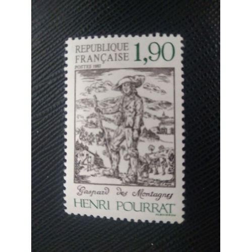 Timbre France Y T 2475 Pourrat Henri (1887-1959) « Gaspard Des Montagnes » 1987 ( 060808 )