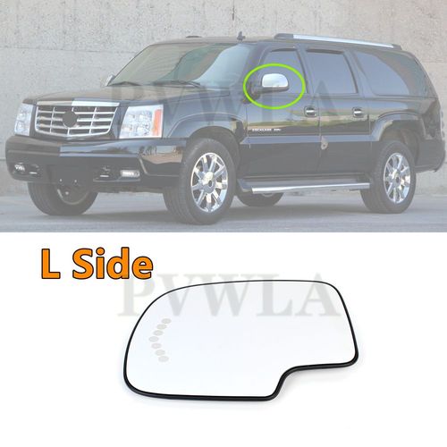 Gauche - Rétroviseur Latéral Chauffant En Verre, Pour Cadillac Escalade/Ext/Esv 2003 2004 2005 2006