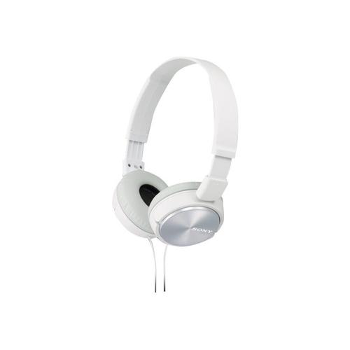 Sony MDR-ZX310AP - ZX Series - écouteurs avec micro - circum-aural - filaire - jack 3,5mm - blanc