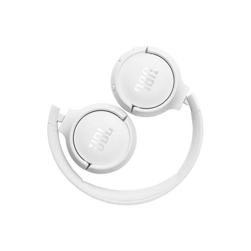 JBL TUNE 520BT - Écouteurs avec micro - sur-oreille - Bluetooth - sans fil - blanc