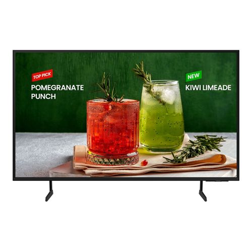 Samsung BE85D-H - Classe de diagonale 85" BED-H Series TV LCD rétro-éclairée par LED - Crystal UHD - signalisation numérique - Smart TV - Tizen OS - 4K UHD (2160p) 3840 x 2160 - HDR - Edge LED...