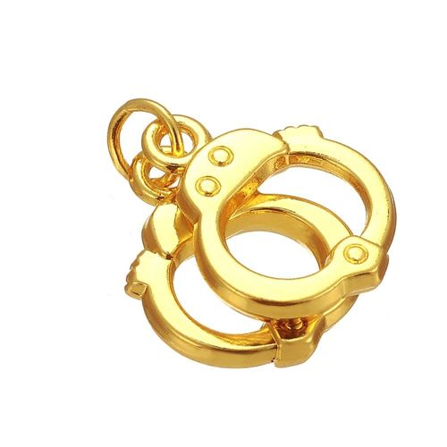 Myshape Menottes En Alliage De Zinc Couleur Or Argent, 10 Pièces, Pendentif D'amour, Breloque Pour Bracelets, Colliers, Accessoires De Fabrication De Bijoux À Faire Soi-Même