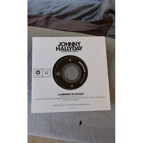 Vinyle 45 Tours Johnny Hallyday Mon Pays C Est L'amour