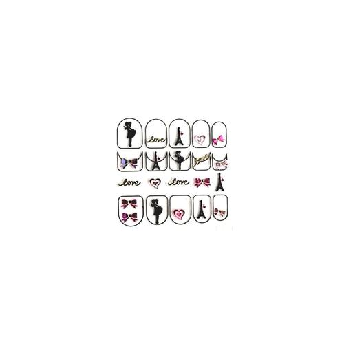 Planche De Stickers Nail Art - Thème : Love Paris 