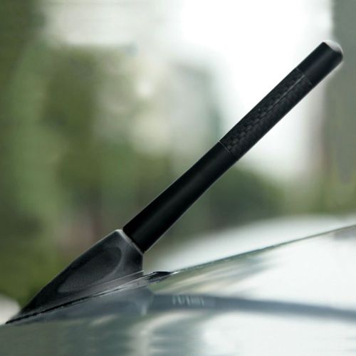 Antenne Courte En Fiber De Carbone Noire Délicate Pour Autoradio, Pour Renault Duster Megane 2 Logan Renault Clio Koleos