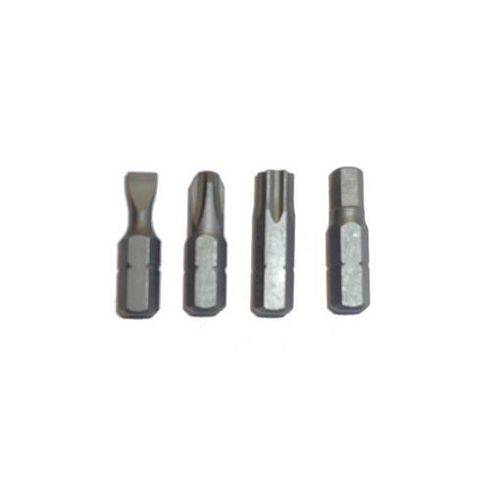 5 EMBOUTS DE VISSAGE COURT 25MM ENTRAINEMENT 6 PANS 1/4 POUR VISSEUSE - emboutspourtournevis14 : 6 Pans de 1.5