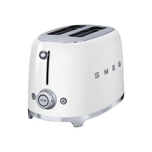 Smeg 50's Style TSF01WHEU - Grille-pain - 2 tranche - 2 Emplacements - blanc