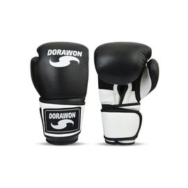 Dorawon, Gants De Boxe Cuir Newcastle, Noir Et Blanc, Taille 14oz
