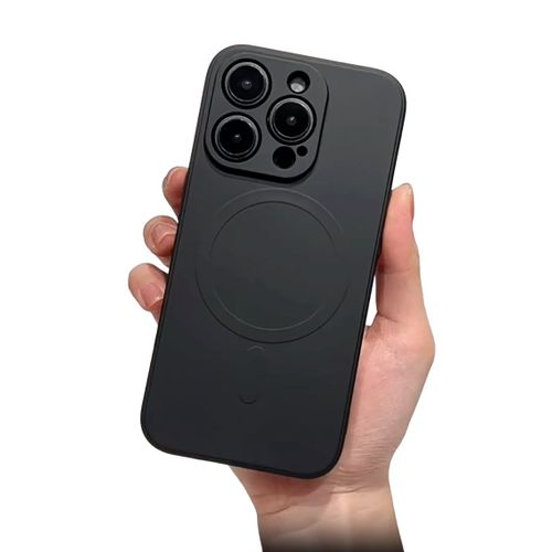 Coque Silicone Noir Pour Iphone 13 Pro Protection Toucher Soyeux, Étui Housse Anti-Chocs, Anneau Pour Recharge Sans Fils Intégré
