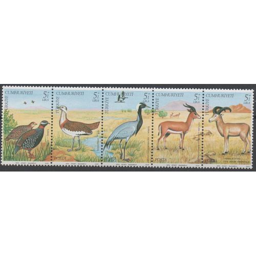 Turquie Timbres Les Oiseaux 1979