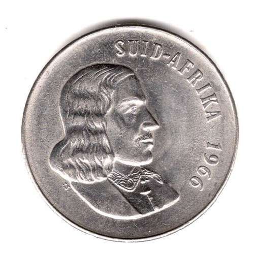 Afrique Du Sud Piece De 50 Cents 1966 Nickel Ref Km 70.2