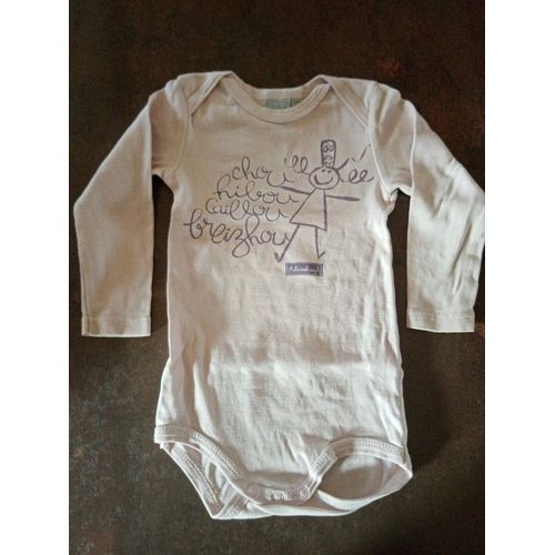 Body Rose Pale Fille 12 Mois Alaisebreizh Très Bon État