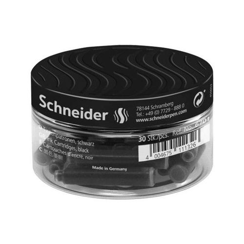 Pot De 30 Cartouches D'encre - Noir - Taille Standard - Schneider