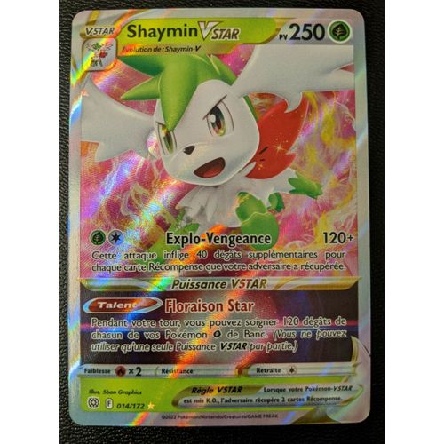 Carte Pokemon Shaymin Vstar 014/172 Stars Etincelantes Eb09 Fr