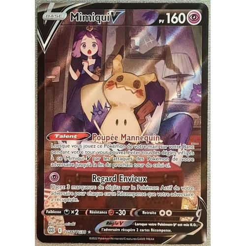 Carte Pokemon Mimiqui V Tg16/Tg30 Epée Et Bouclier Stars Etincelantes