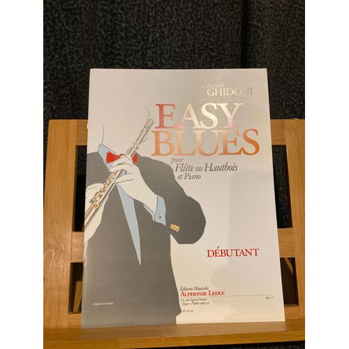 Armando Ghidoni Easy Blues Pour Flûte Ou Hautbois Et Piano Partition Ed. Leduc