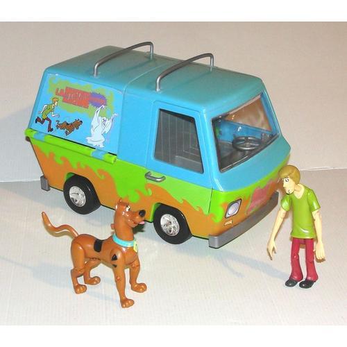 Van Scooby Doo Action Mystery Machine Lansay + Lot 2 Figurines Articulés Pop Rocket Scoubidou