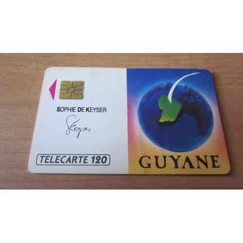 Telecarte De Collection Rare Guyane 120 Unites.