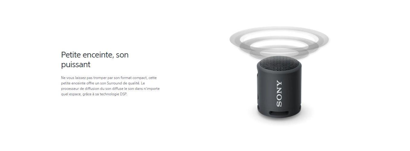 Enceinte Sony SRS-XB13 publicitaire