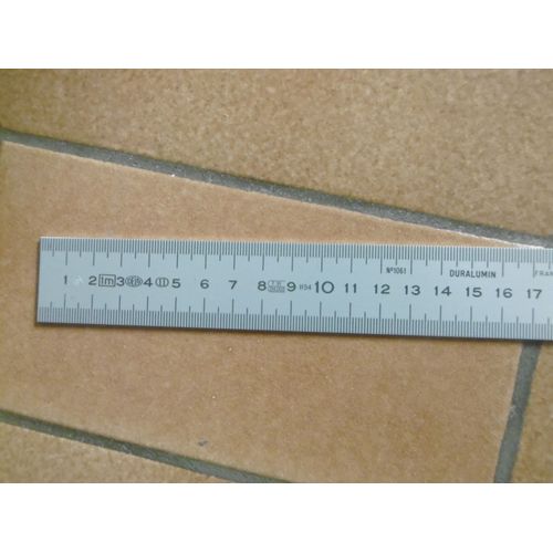 Règlet 100cm Duralumin 1 Face Double Graduation En Mm Dela 221
