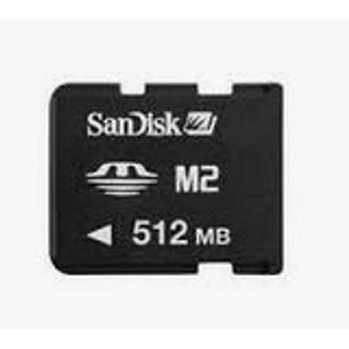 SanDisk - Carte mémoire flash (adaptateur Memory Stick DUO inclus(e)) - 512 Mo - Memory Stick Micro (M2)