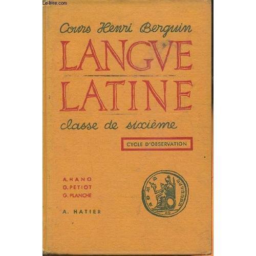 Langue Latine- Grammaire, Vocabulaire, Exercices, Épitomé- Classe De 6ème