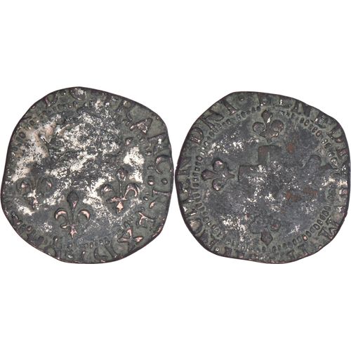 France - 1571 - Charles Ix - Double Sol Parisis - Fs01e9