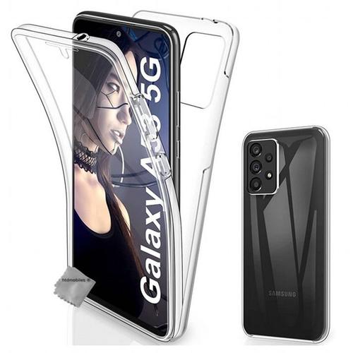 Housse Etui Coque Silicone 360 Integrale Samsung Galaxy A53 5g + Verre Trempe - Transparent