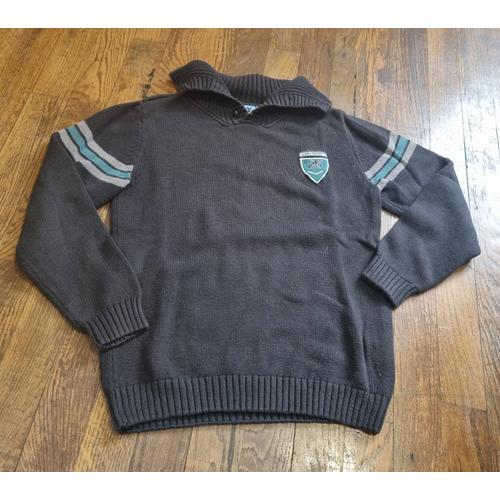 Pull Col Camionneur Gris Foncé Nky Taille 10ans