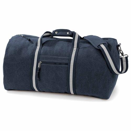 Sac de voyage toile look us? style vintage - BLEU - QD613