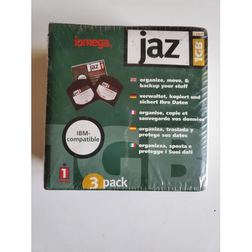 Pack 3 Disquettes Iomega Jaz 1 Gb pour LecteurJaz